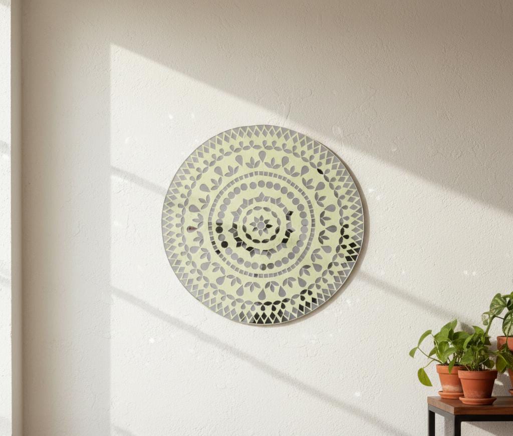 Sunlit Mosaic handcrafted wall decoration